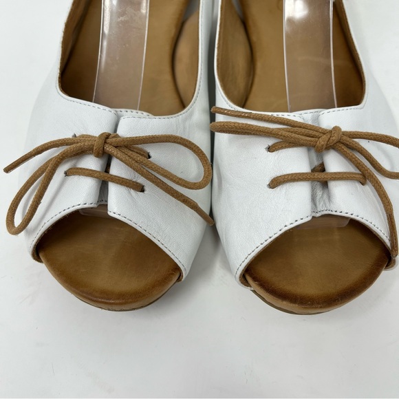 Bueno Keely sling back flat White Leather Sandals EU38 - Picture 6 of 11